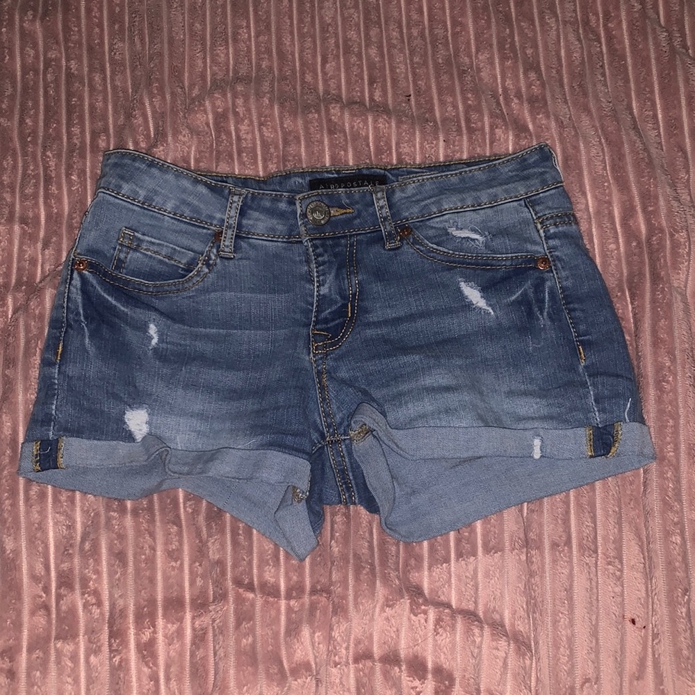 ripped jean shorts